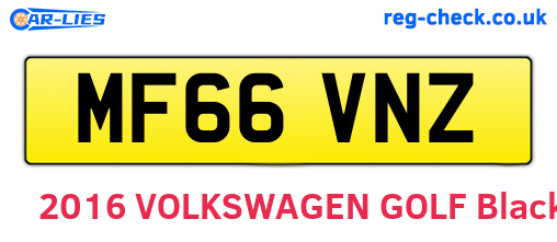 MF66VNZ are the vehicle registration plates.