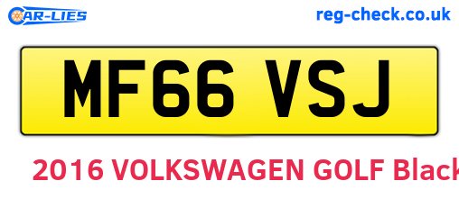 MF66VSJ are the vehicle registration plates.