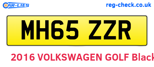 MH65ZZR are the vehicle registration plates.