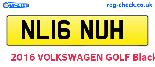 NL16NUH are the vehicle registration plates.