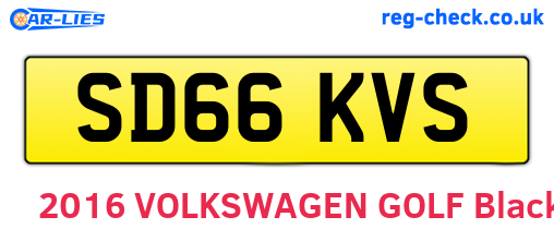 SD66KVS are the vehicle registration plates.