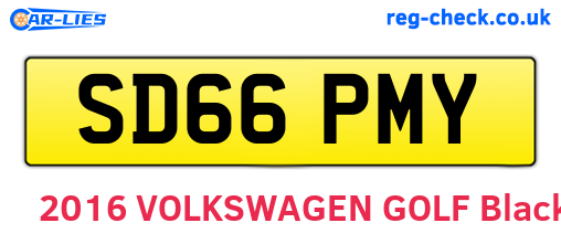 SD66PMY are the vehicle registration plates.