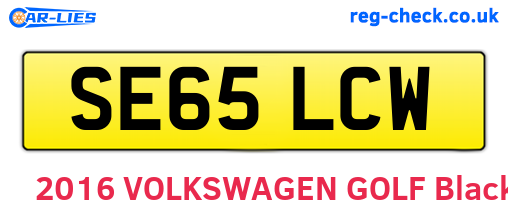 SE65LCW are the vehicle registration plates.