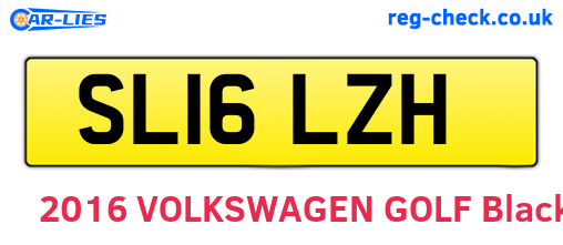 SL16LZH are the vehicle registration plates.
