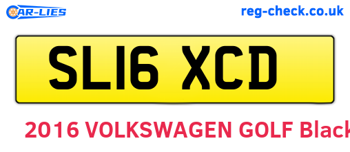SL16XCD are the vehicle registration plates.