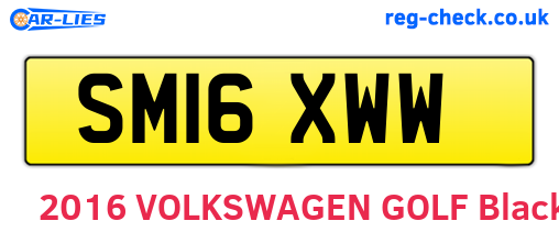SM16XWW are the vehicle registration plates.