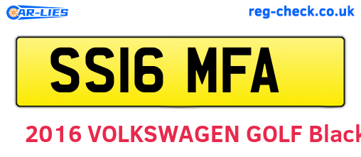 SS16MFA are the vehicle registration plates.