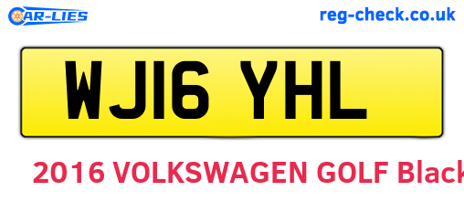 WJ16YHL are the vehicle registration plates.