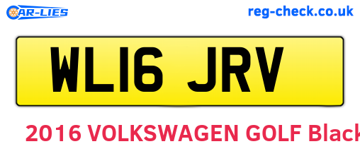 WL16JRV are the vehicle registration plates.