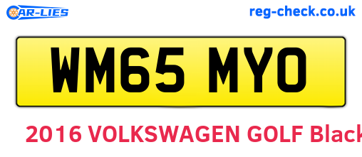 WM65MYO are the vehicle registration plates.