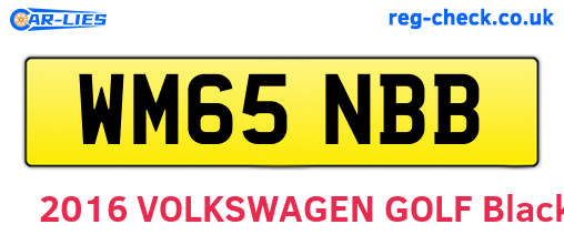 WM65NBB are the vehicle registration plates.