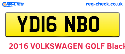 YD16NBO are the vehicle registration plates.