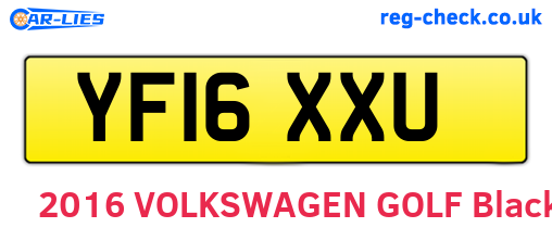 YF16XXU are the vehicle registration plates.