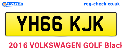 YH66KJK are the vehicle registration plates.