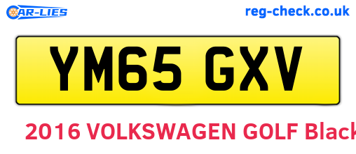 YM65GXV are the vehicle registration plates.