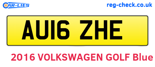AU16ZHE are the vehicle registration plates.