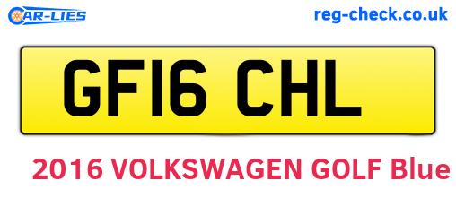 GF16CHL are the vehicle registration plates.