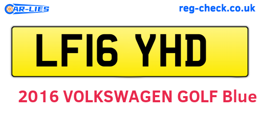 LF16YHD are the vehicle registration plates.