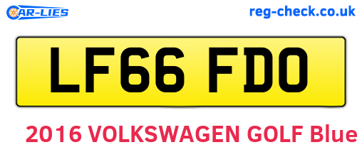 LF66FDO are the vehicle registration plates.