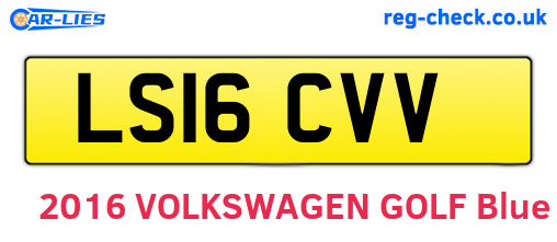 LS16CVV are the vehicle registration plates.