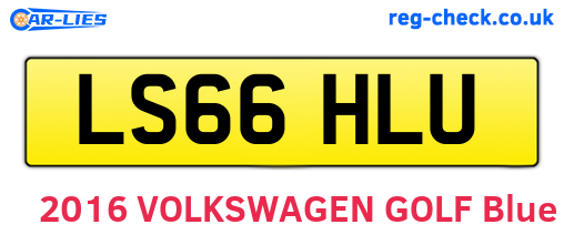 LS66HLU are the vehicle registration plates.
