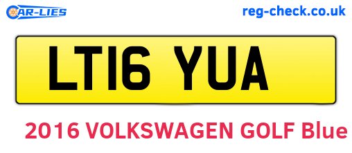 LT16YUA are the vehicle registration plates.