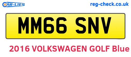 MM66SNV are the vehicle registration plates.