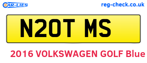 N20TMS are the vehicle registration plates.