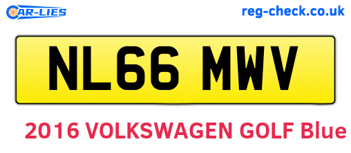 NL66MWV are the vehicle registration plates.