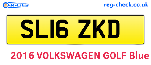 SL16ZKD are the vehicle registration plates.