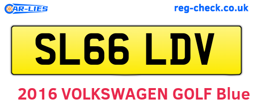 SL66LDV are the vehicle registration plates.