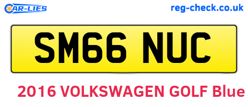 SM66NUC are the vehicle registration plates.