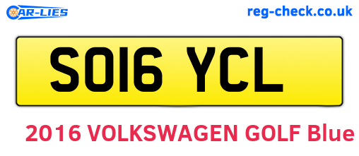 SO16YCL are the vehicle registration plates.