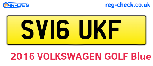 SV16UKF are the vehicle registration plates.