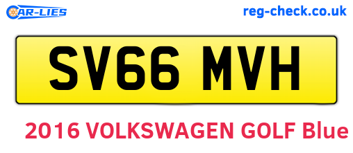 SV66MVH are the vehicle registration plates.