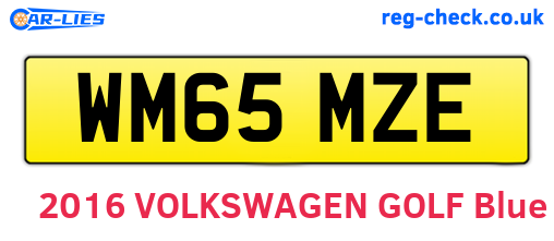 WM65MZE are the vehicle registration plates.