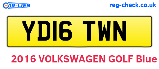 YD16TWN are the vehicle registration plates.