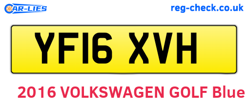YF16XVH are the vehicle registration plates.