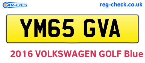 YM65GVA are the vehicle registration plates.