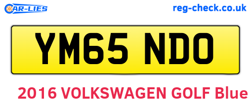 YM65NDO are the vehicle registration plates.