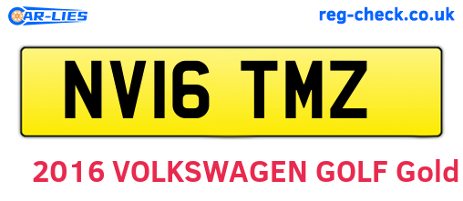 NV16TMZ are the vehicle registration plates.