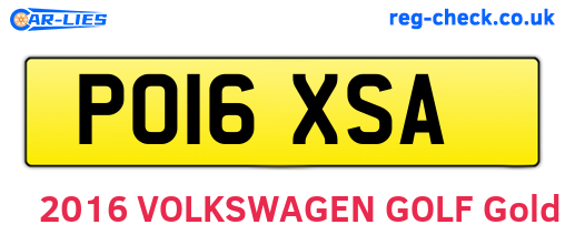 PO16XSA are the vehicle registration plates.