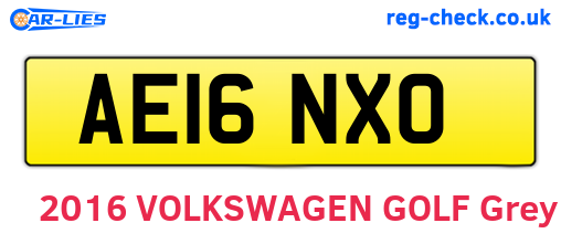 AE16NXO are the vehicle registration plates.