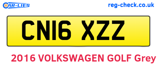 CN16XZZ are the vehicle registration plates.