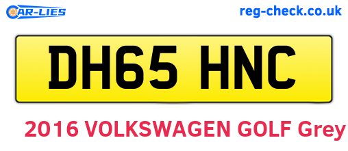 DH65HNC are the vehicle registration plates.