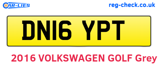 DN16YPT are the vehicle registration plates.