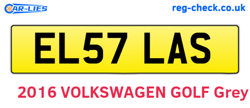 EL57LAS are the vehicle registration plates.