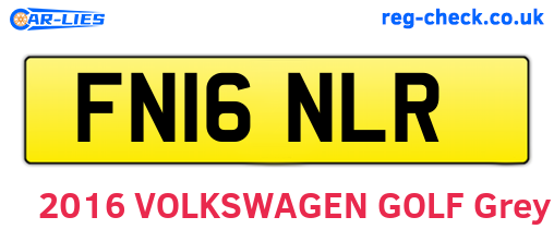 FN16NLR are the vehicle registration plates.