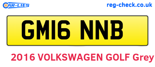 GM16NNB are the vehicle registration plates.