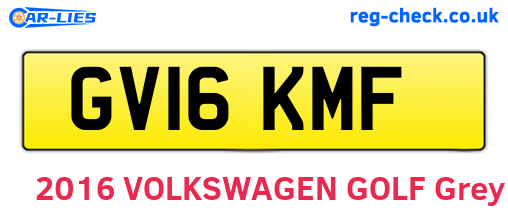 GV16KMF are the vehicle registration plates.